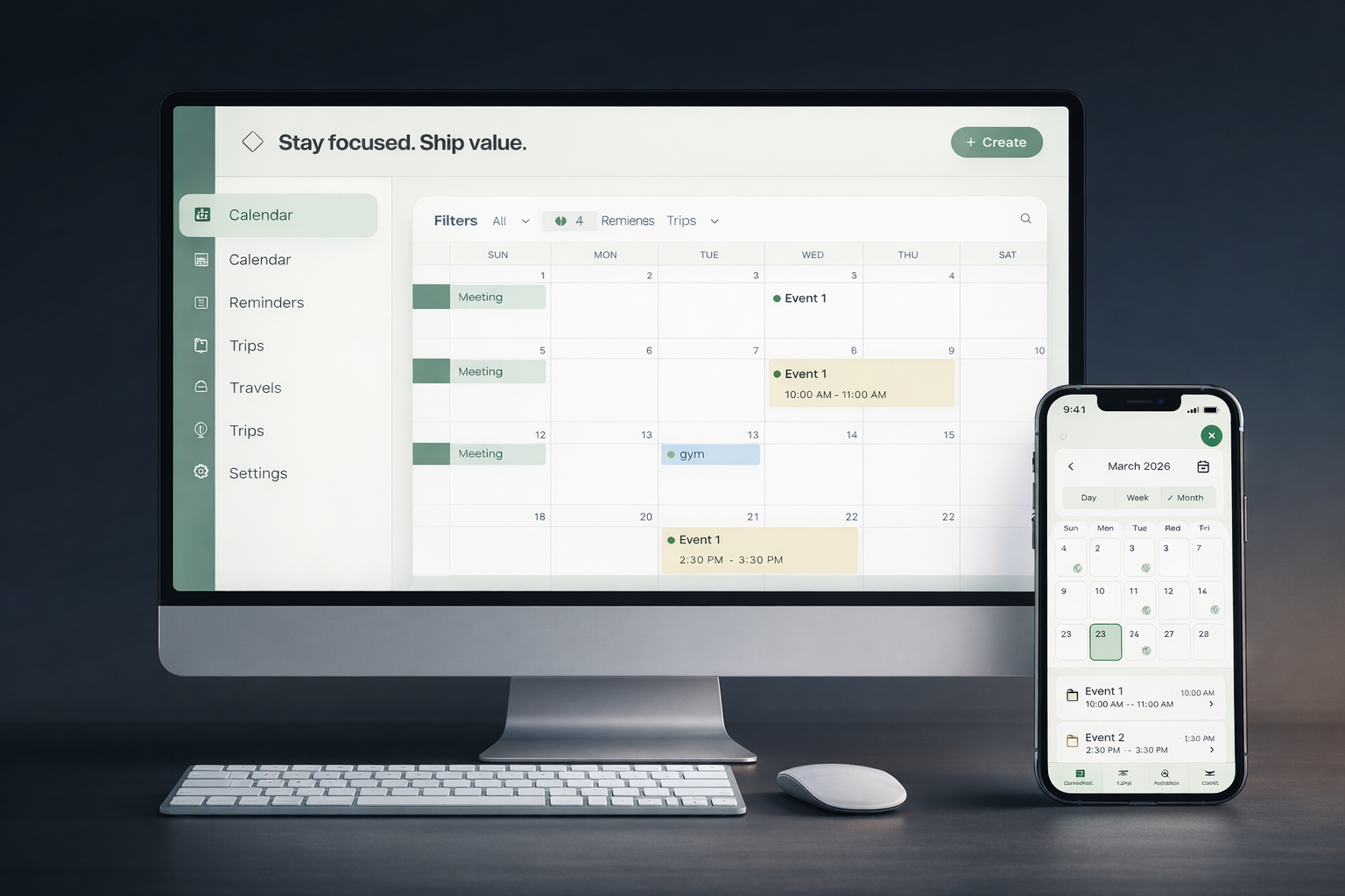 HeyBean dashboard overview